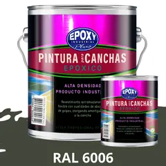EPOXY - PINTURA EPÓXICA 2K CANCHAS DEPORTIVAS - KIT GALON RAL 6006