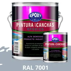 EPOXY - PINTURA EPÓXICA 2K CANCHAS DEPORTIVAS - KIT GALON RAL 7001