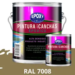 EPOXY - PINTURA EPÓXICA 2K CANCHAS DEPORTIVAS - KIT GALON RAL 7008