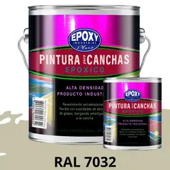 EPOXY - PINTURA EPÓXICA 2K CANCHAS DEPORTIVAS - KIT GALON RAL 7032