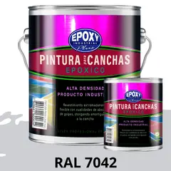 EPOXY - PINTURA EPÓXICA 2K CANCHAS DEPORTIVAS - KIT GALON RAL 7042
