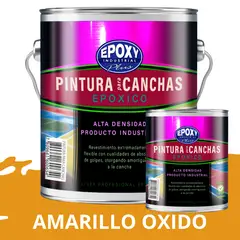 EPOXY - PINTURA EPÓXICA 2K CANCHAS DEPORTIVAS - KIT GALON OCRE