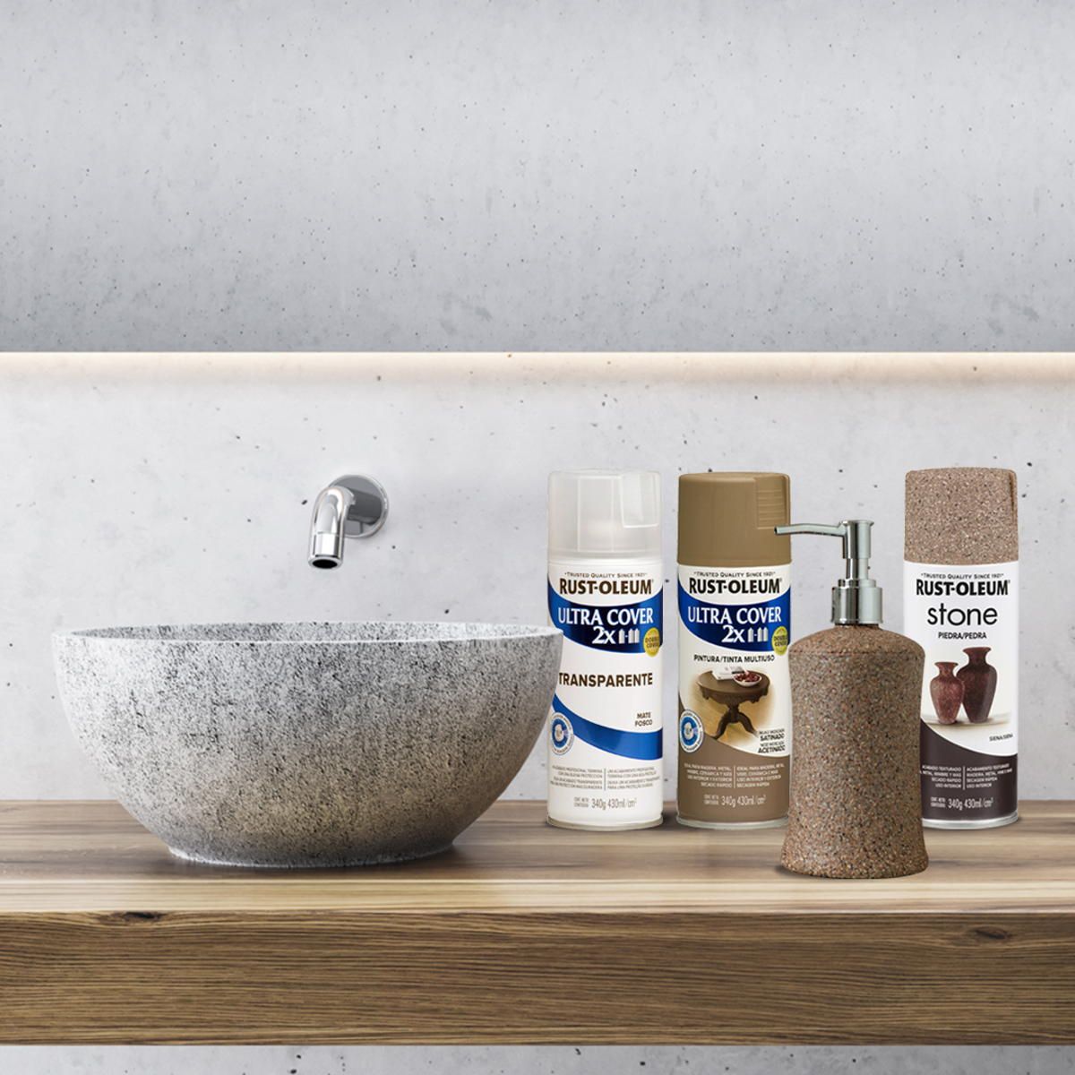 GENERICO - Pintura Piedra 340grs Stone Rust Oleum