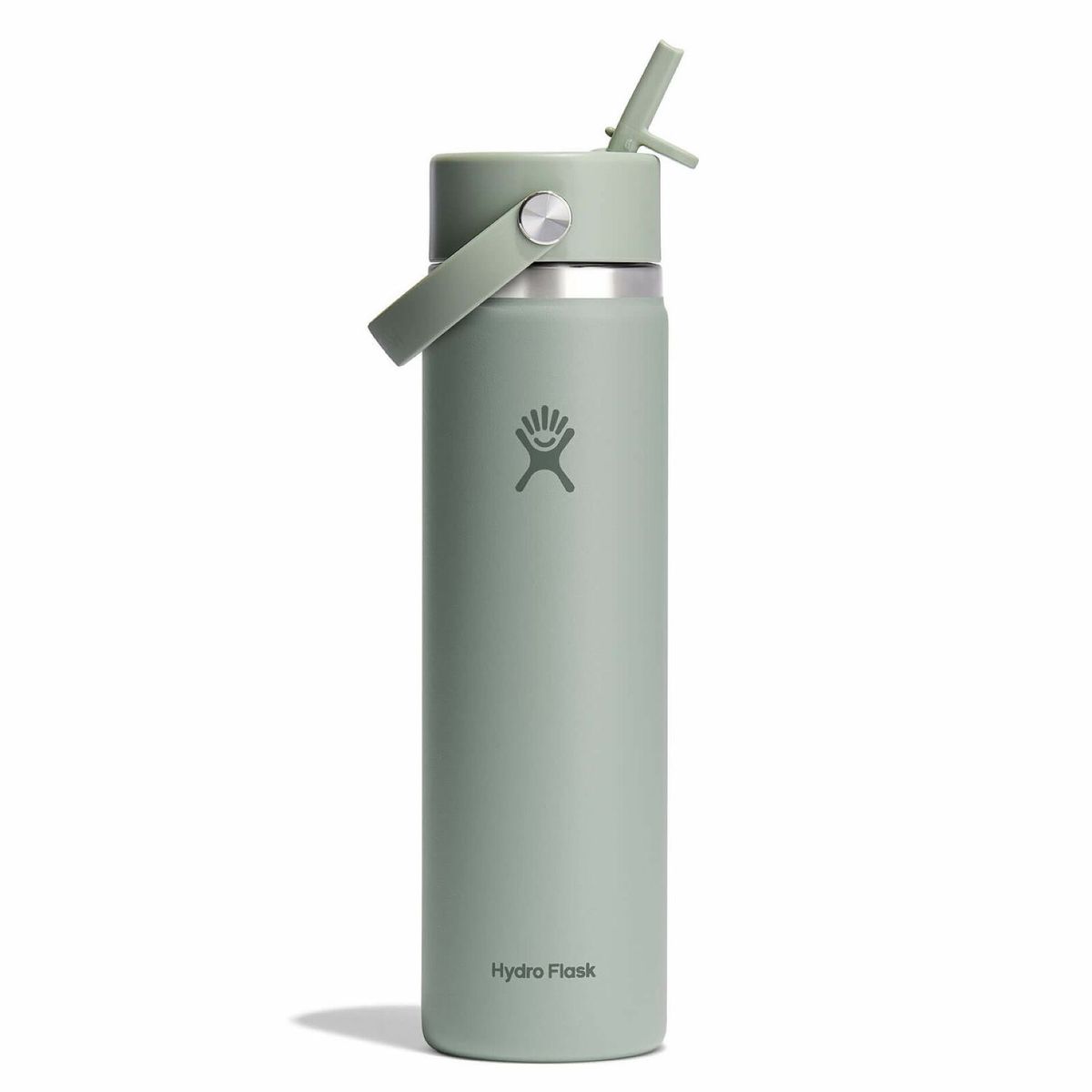 HYDRO FLASK - Botella Hydroflask Boca Ancha Con Bombilla 710Ml Verde