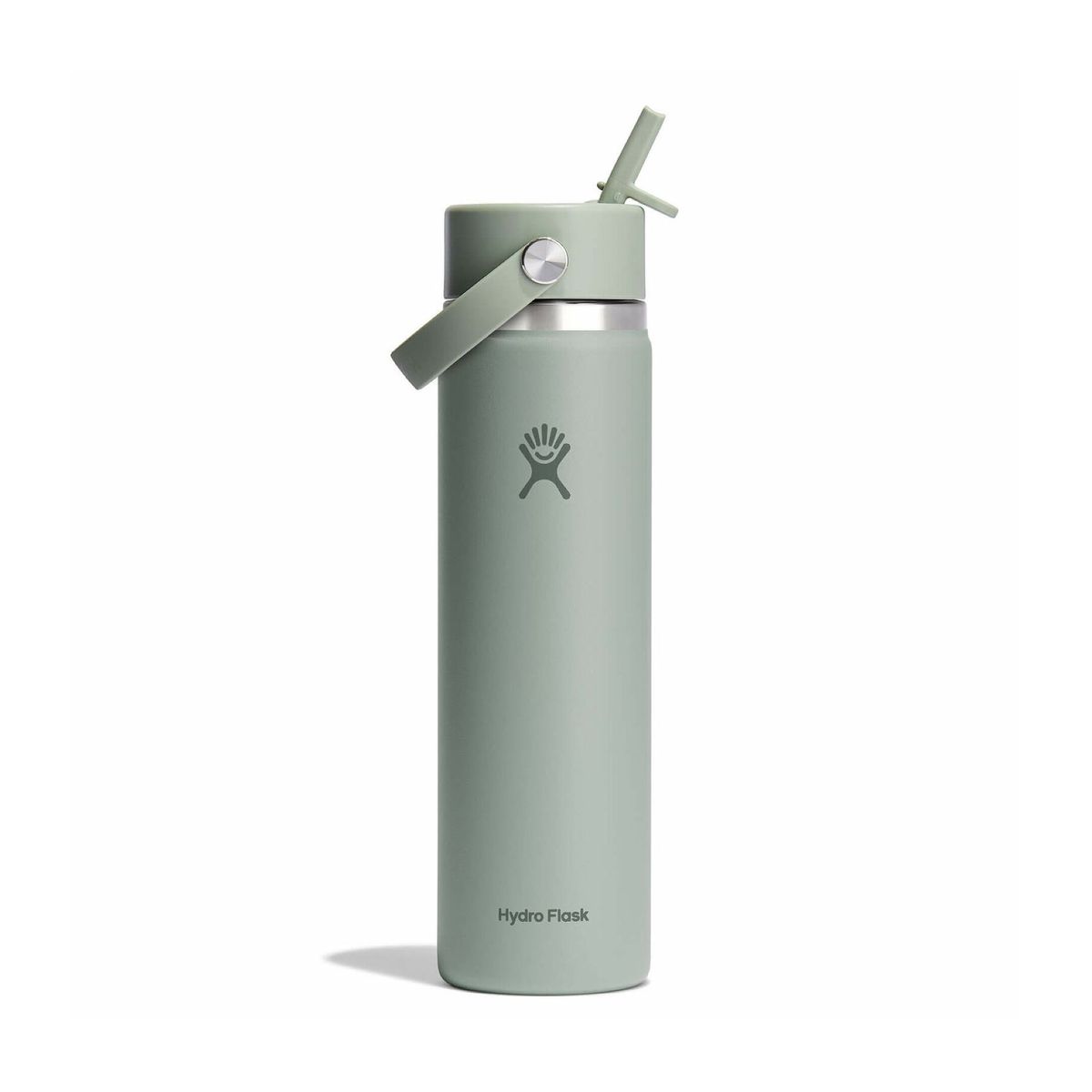 HYDRO FLASK - Botella Hydroflask Boca Ancha Con Bombilla 710Ml Verde
