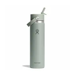 HYDRO FLASK - Botella Boca Ancha Con Bombilla 710Ml Verde Hydroflask
