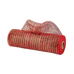 GENERICO - Malla Para Árbol De Navidad Cinta Decorativa 8 Metros Rojo