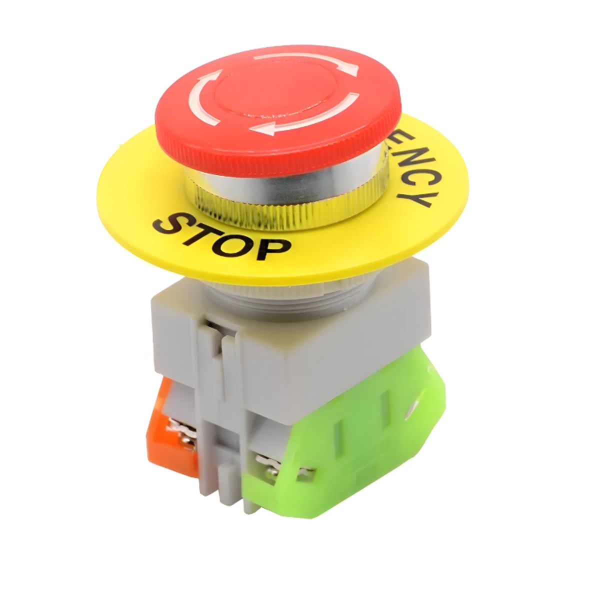 GENERICO - Boton Parada De Emergencia 660v 10a Interruptor Dpst Nc No