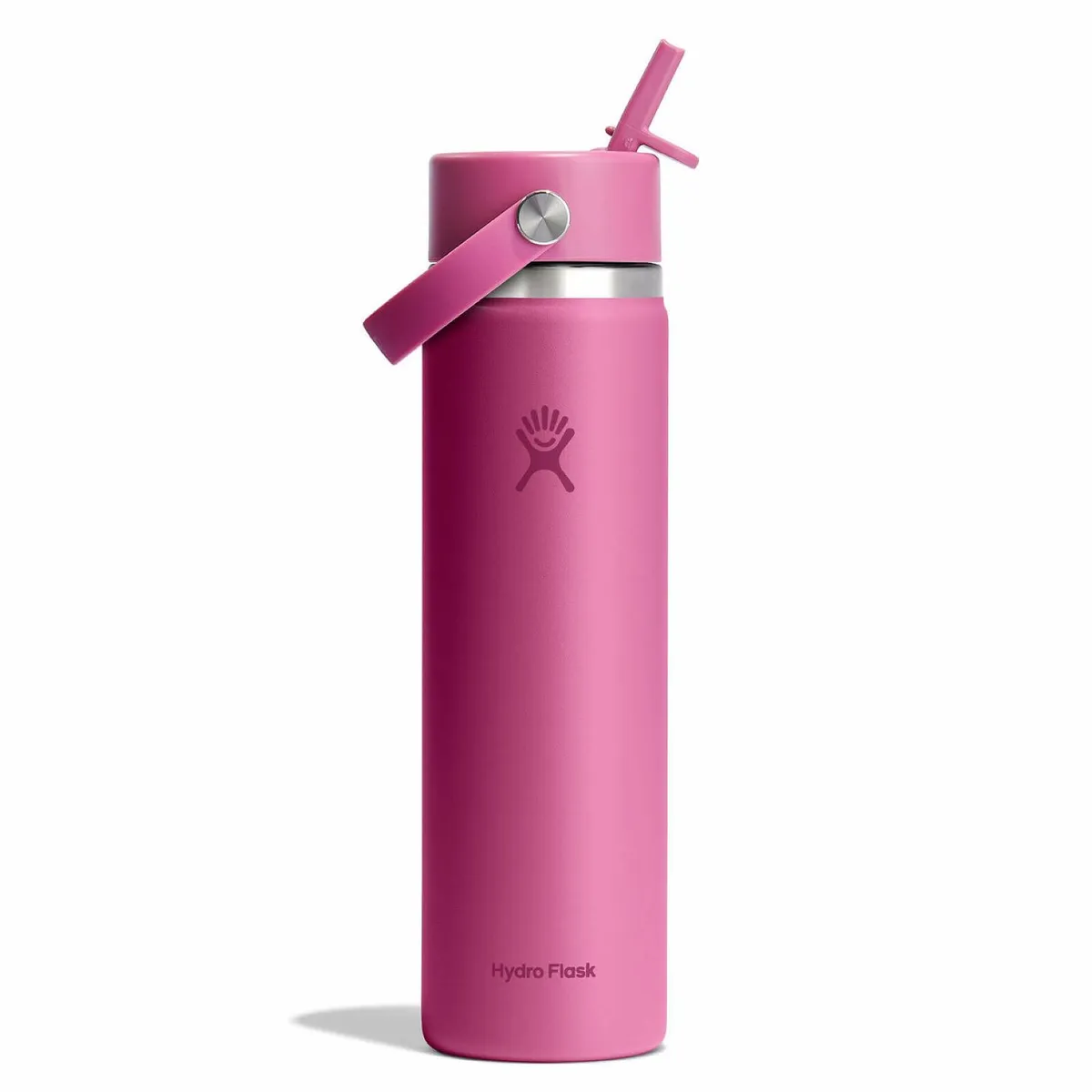 HYDRO FLASK - Botella Hydroflask Boca Ancha Con Bombilla 710Ml Rosa V25