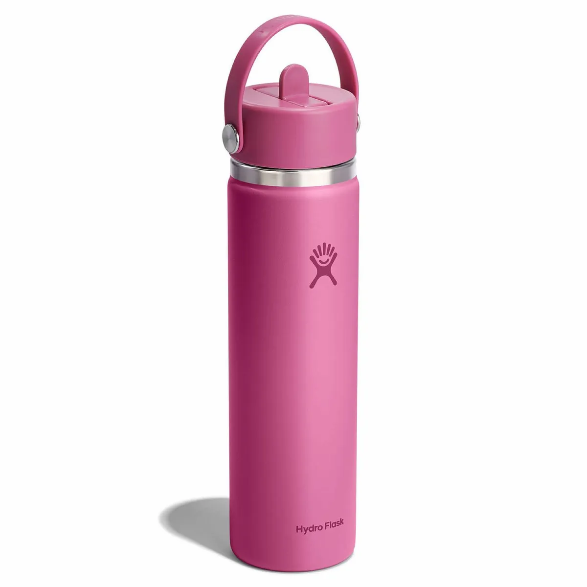 HYDRO FLASK - Botella Hydroflask Boca Ancha Con Bombilla 710Ml Rosa V25
