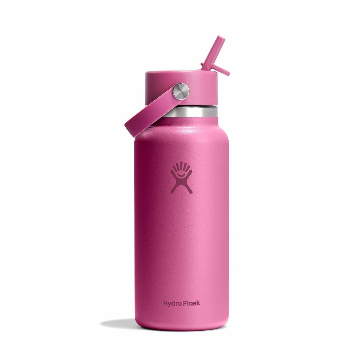 HYDRO FLASK - Botella Boca Ancha Con Bombilla 943Ml Rosado Hydroflask