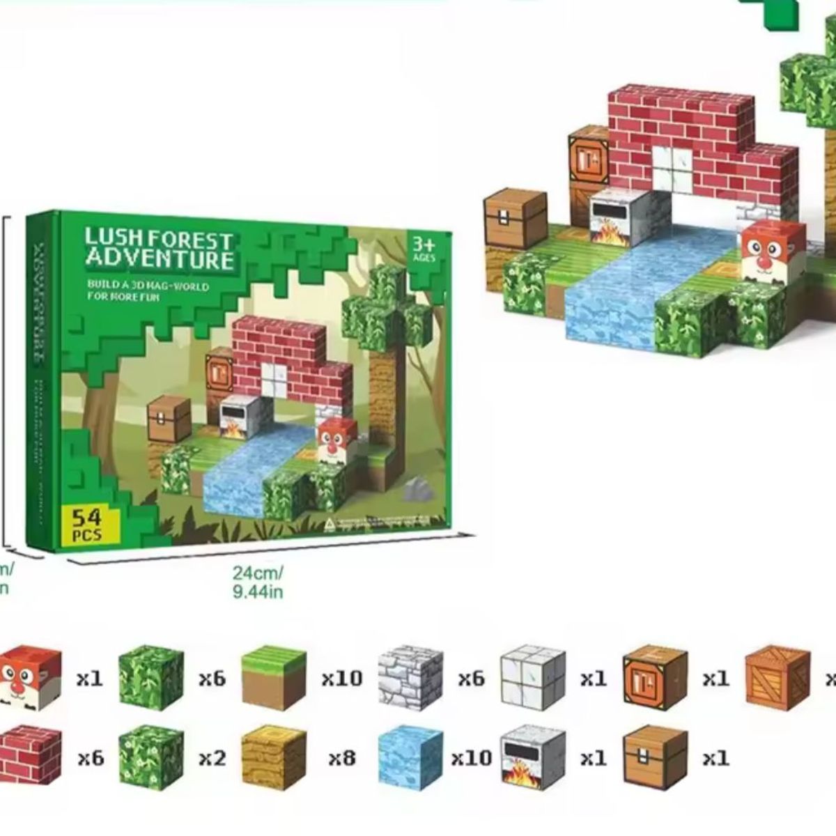 GENERICO - Bloques De Construcción Magnéticos Didácticos Con Figuras