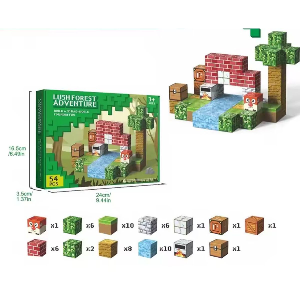 GENERICO - Bloques De Construcción Magnéticos Didácticos Con Figuras