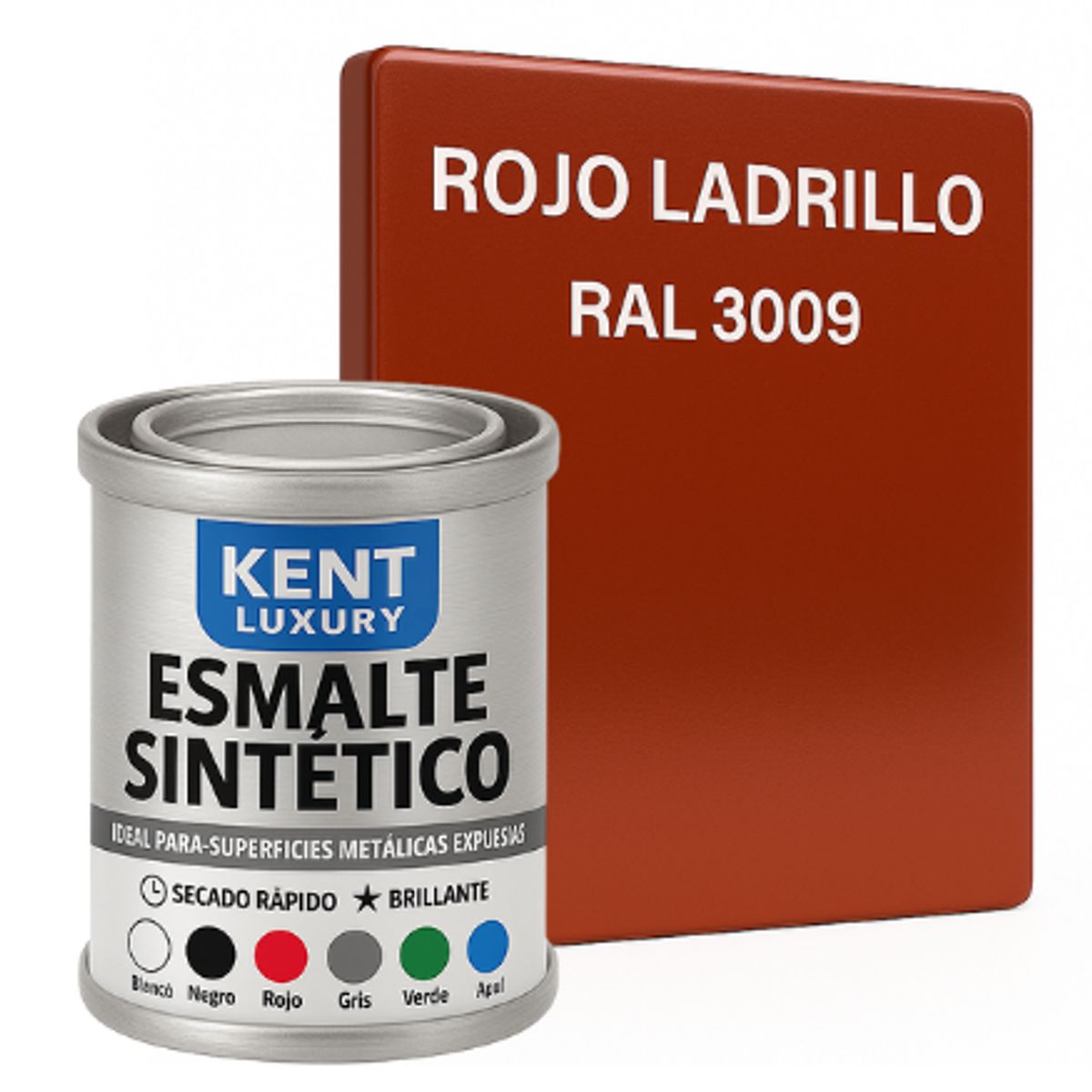 ESMALTE SINTETICO 1-32 Galón ROJO LADRILLO, marca KENT - Foto Principal