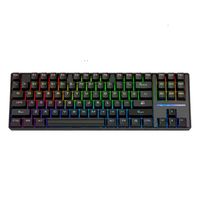 Teclado Gamer SK16 QWERTY Con Luz RGB 87 Teclas Mecanico