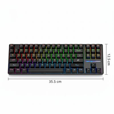 Imagen 2 del producto Teclado Gamer SK16 QWERTY Con Luz RGB 87 Teclas Mecanico