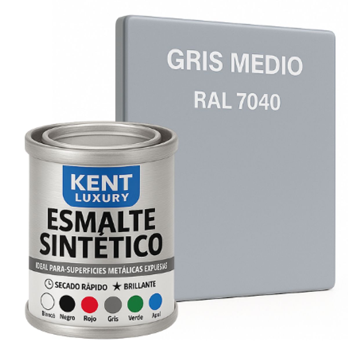 KENT - ESMALTE SINTETICO 1-32 Galón GRIS MEDIO