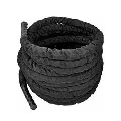 SDFIT - Cuerda Funcional Crossfit Forrada Pro 40 Mm X 15 Mt Negro