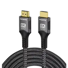 GENERICO - Cable HDMI 2.1 8K de alta velocidad 48Gbps hasta 120hz, 1 metro