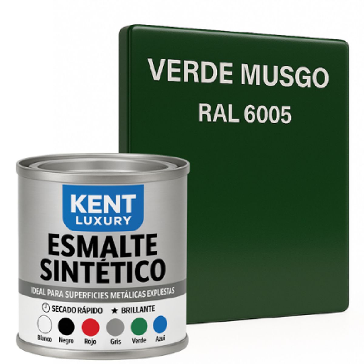 KENT - ESMALTE SINTETICO 1-16 Galón VERDE MUSGO