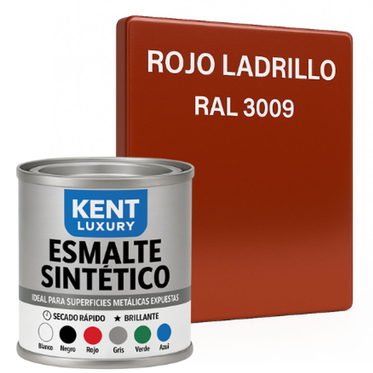 KENT - ESMALTE SINTETICO 1-16 Galón ROJO LADRILLO