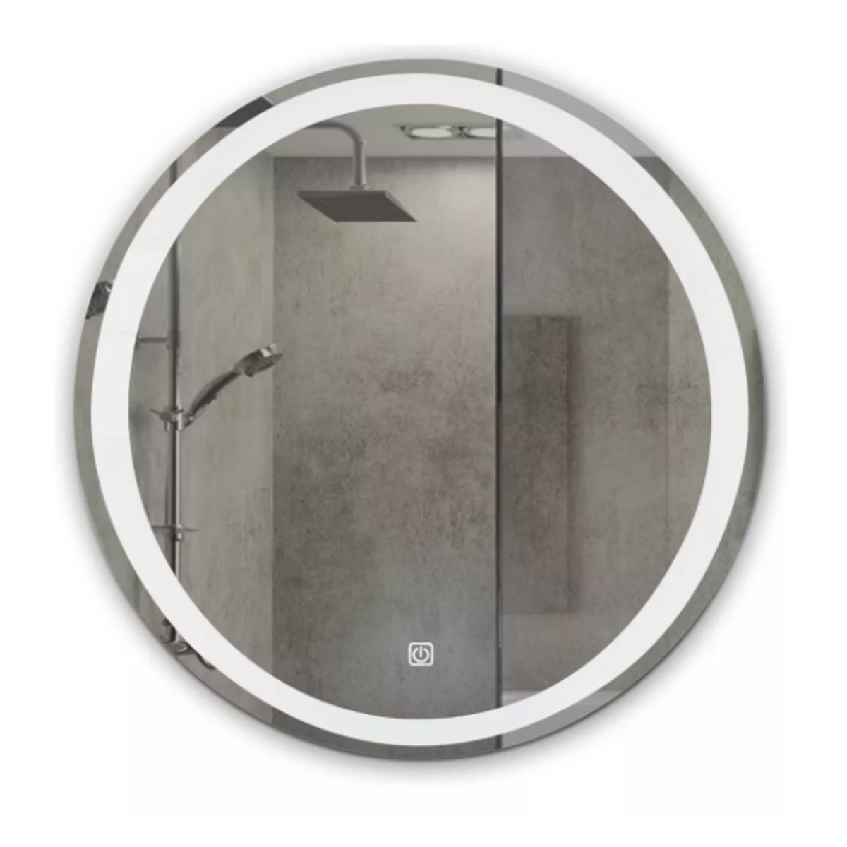 GENERICO - Espejo Redondo 60cm Luz Led One Touch Baño De Lujo Circular