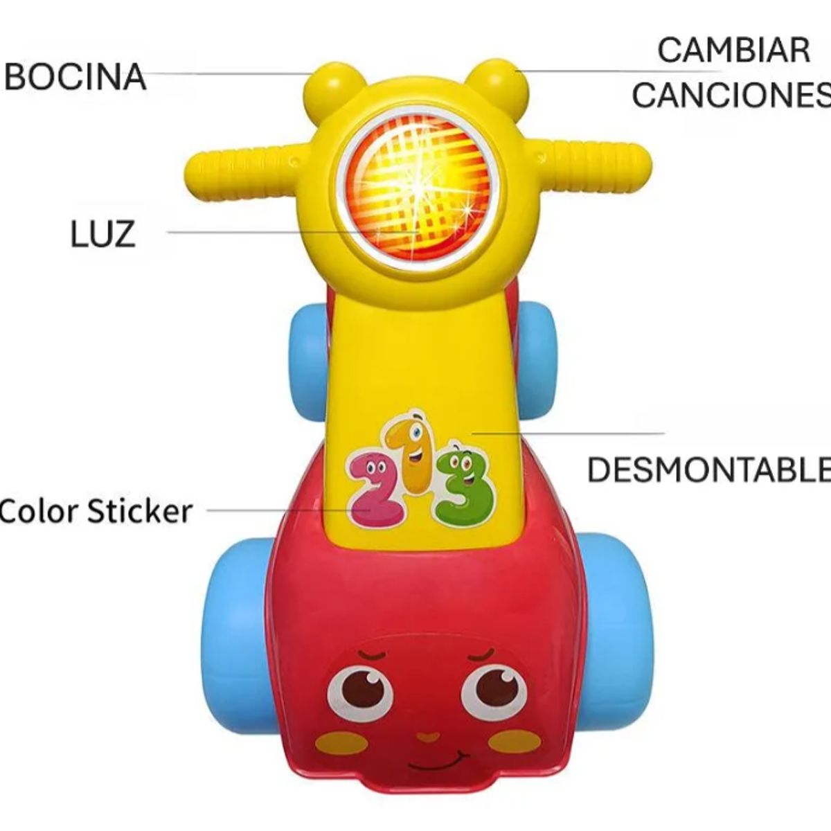 GENERICO - Corre Pasillos Andador Musical Infantil Musical Colorido