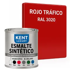 KENT - ESMALTE SINTETICO 1-8 Galón ROJO TRAFICO
