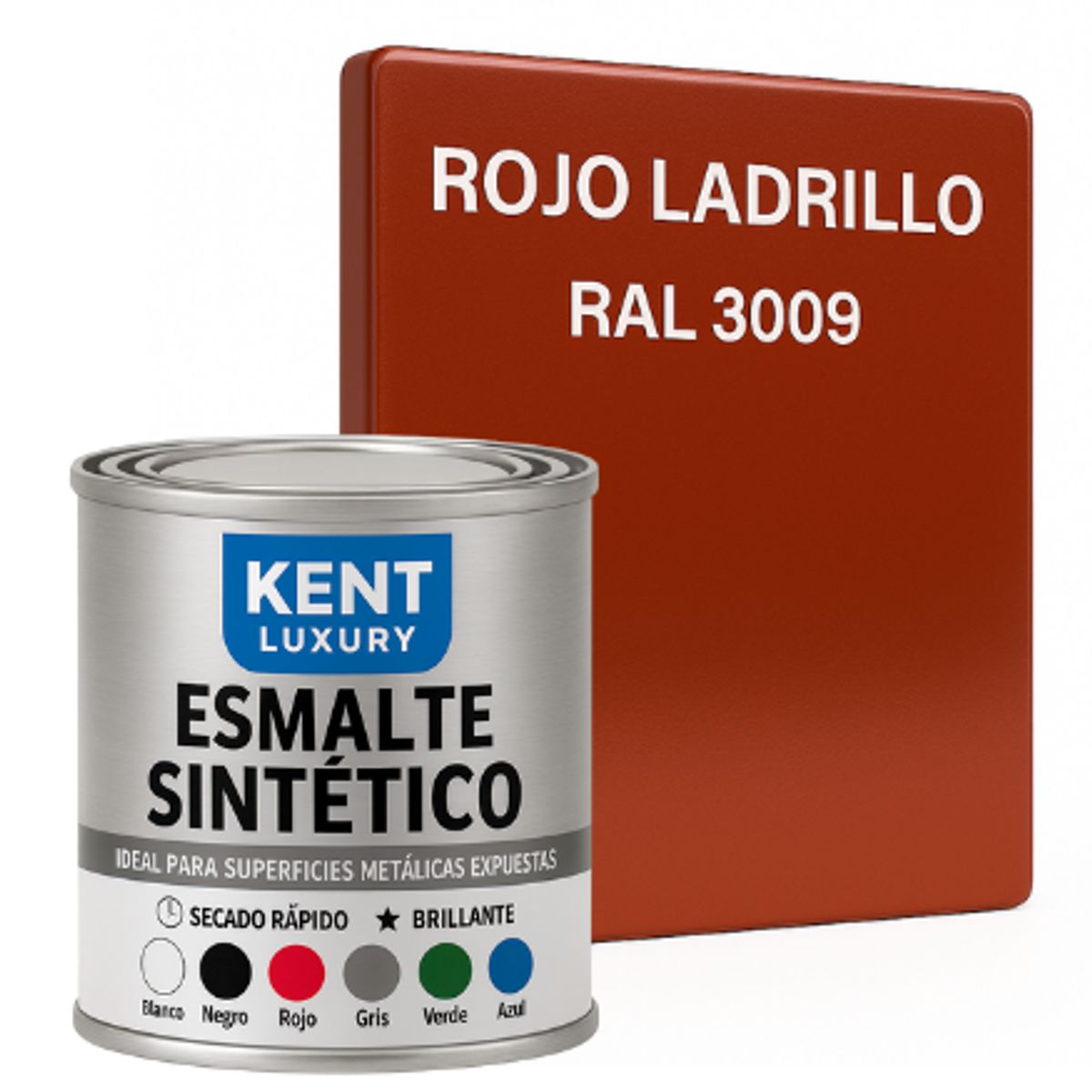 KENT - ESMALTE SINTETICO 1-8 Galón ROJO LADRILLO