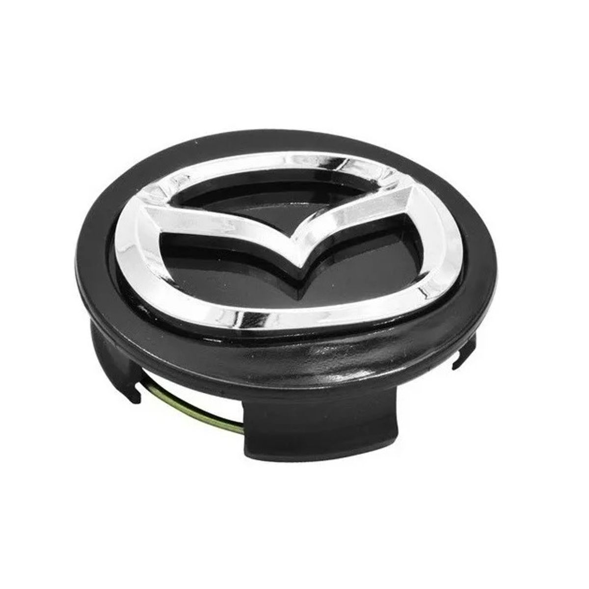 GENERICO - 1 Tapa Centro Llanta Emblema Mazda 56mm Negro