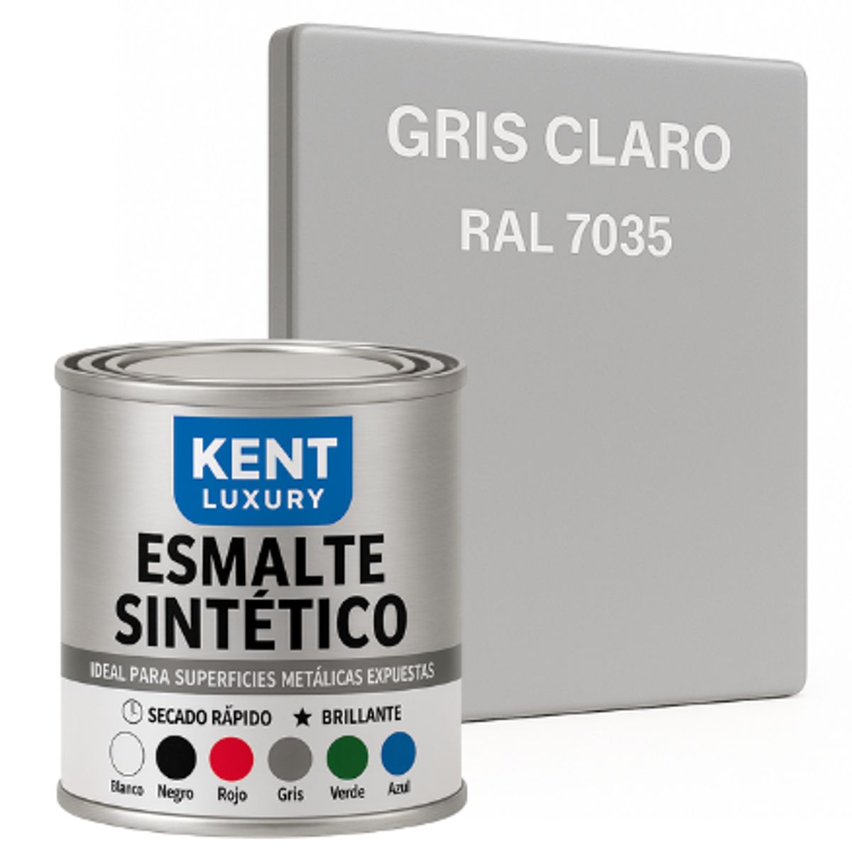 KENT - ESMALTE SINTETICO 1-8 Galón GRIS CLARO