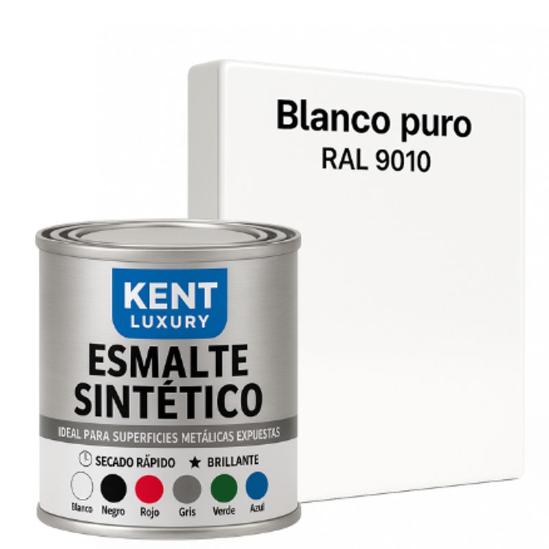KENT - ESMALTE SINTETICO 1-8 Galón BLANCO