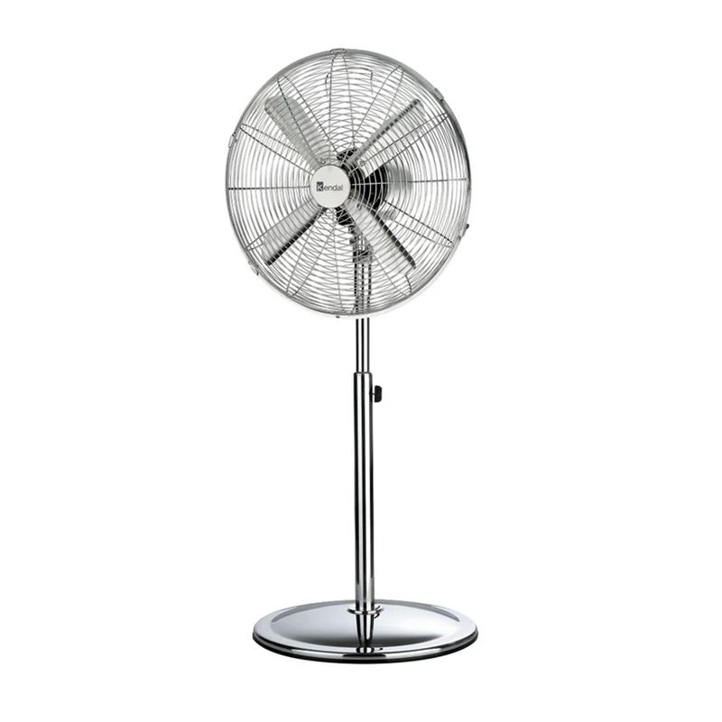 KENDAL - Ventilador De Pie Cromado 16 Pulgadas 4 Aspas 220v