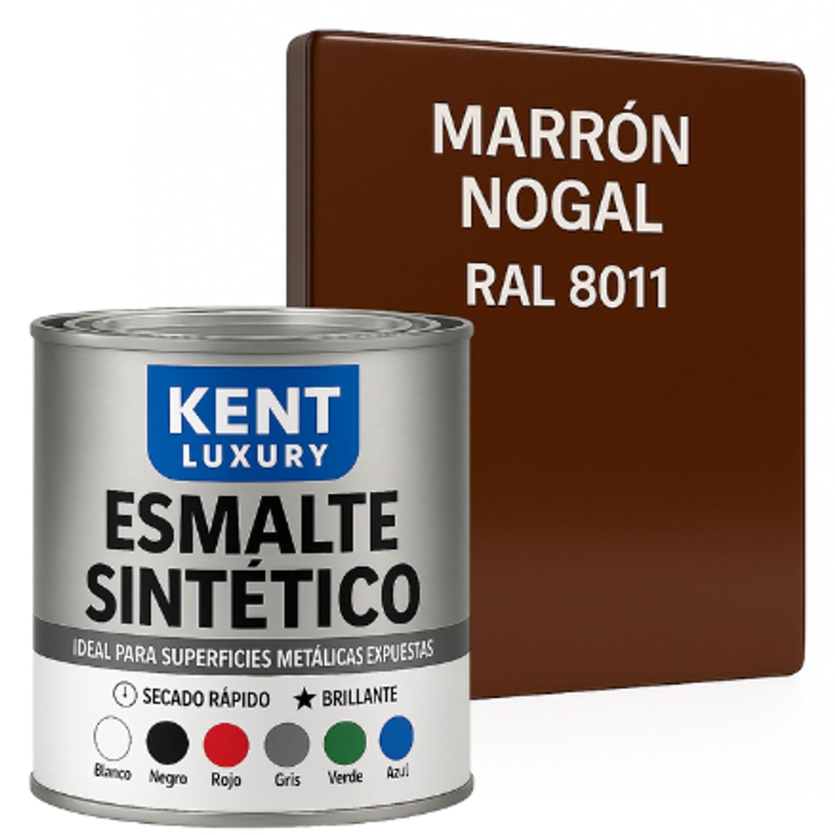 KENT - ESMALTE SINTETICO 1-4 GALÓN NOGAL