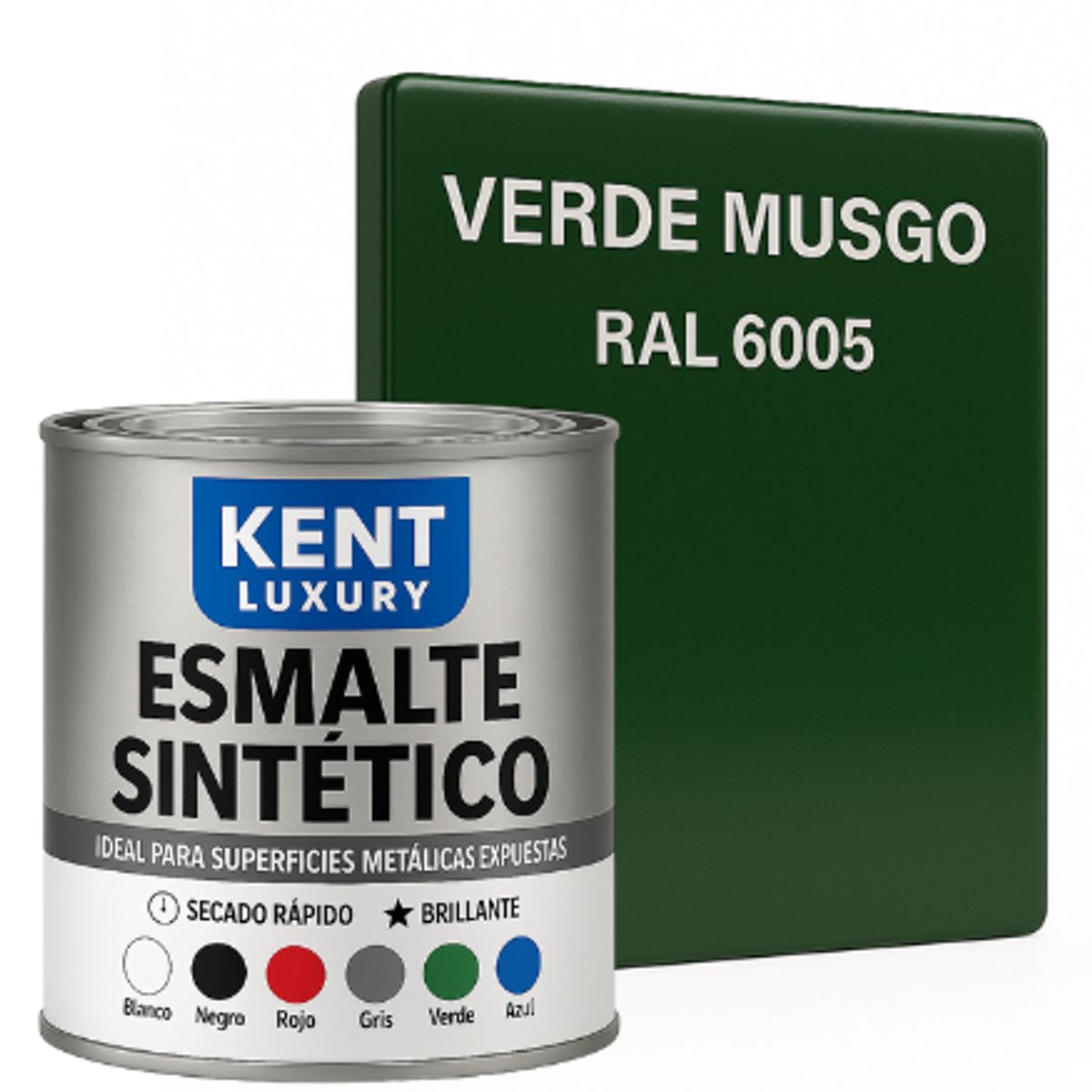 KENT - ESMALTE SINTETICO 1-4 GALÓN VERDE MUSGO