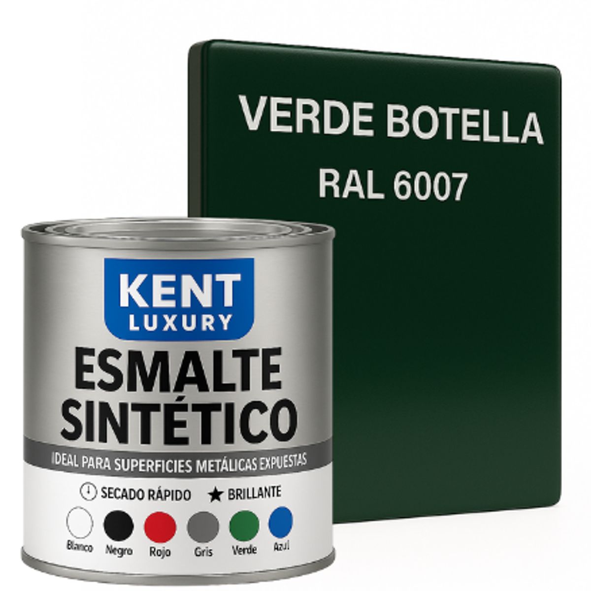 KENT - ESMALTE SINTETICO 1-4 GALÓN VERDE BOTELLA