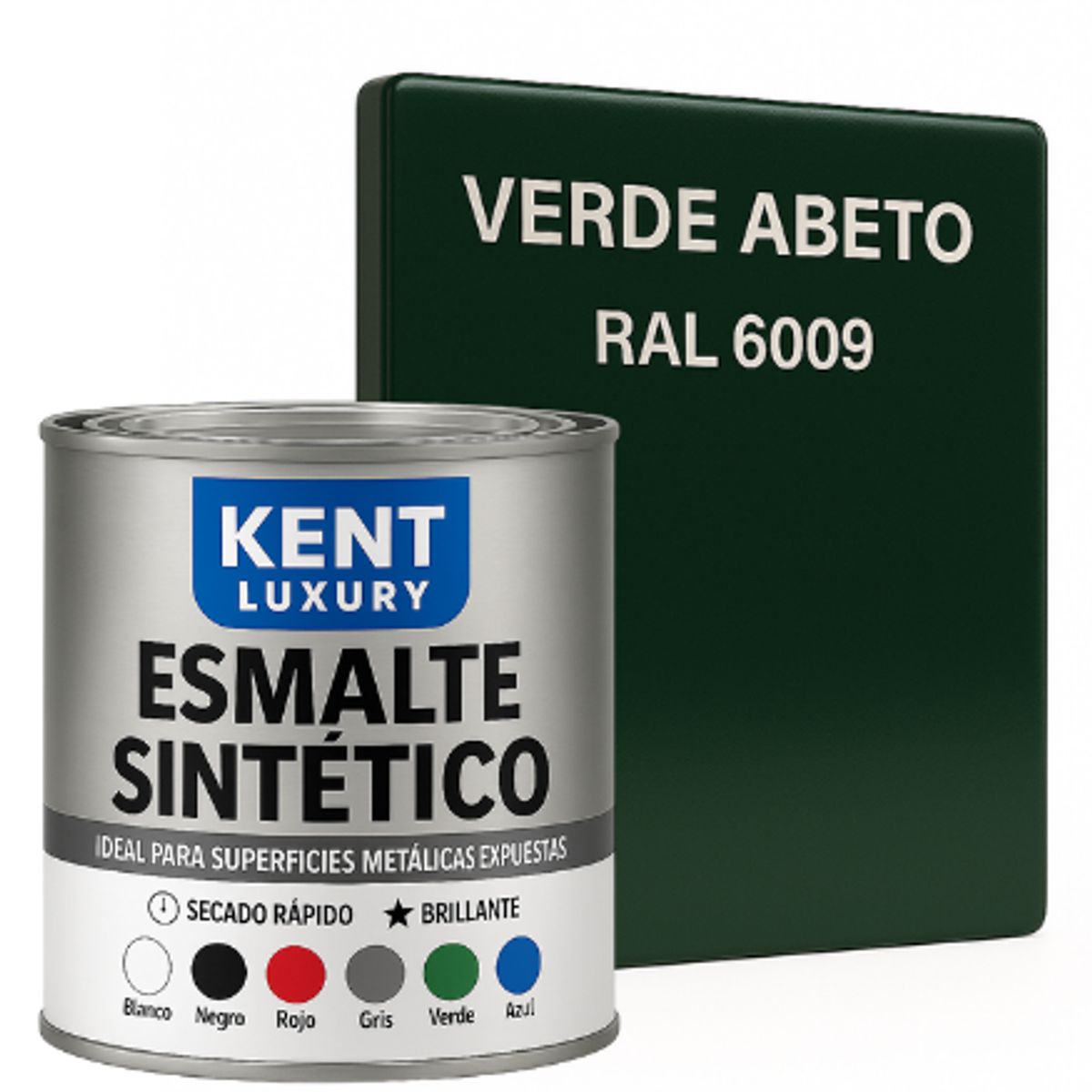 KENT - ESMALTE SINTETICO 1-4 GALÓN VERDE ABETO