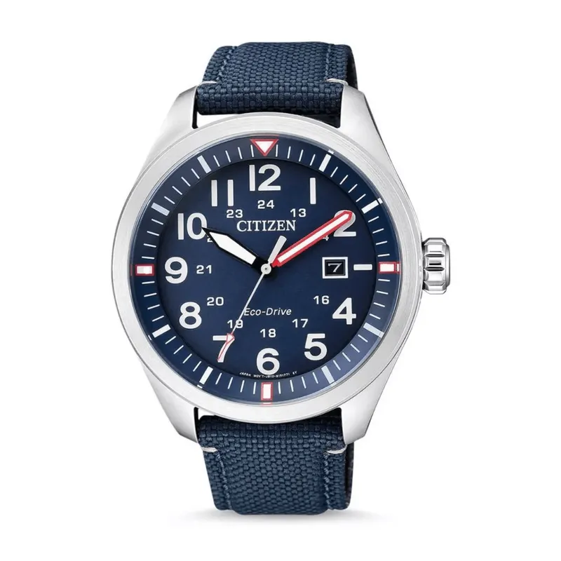 CITIZEN - RELOJ CITIZEN AW5000-16L ECO-DRIVE AZULPLATEADO HOMBRE