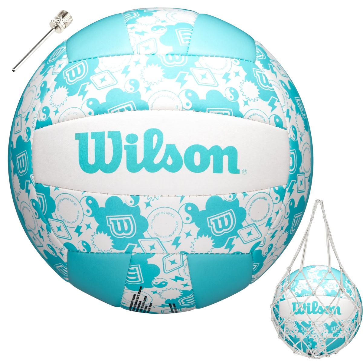 WILSON - Balon Voleibol Pelota Volleyball Wilson Seasonal Oficial Blue White