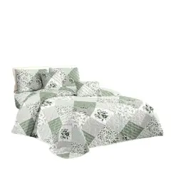 GENERICO - Cubrecama Tela Quilt De Verano 2 Plazas Diseño Estampado