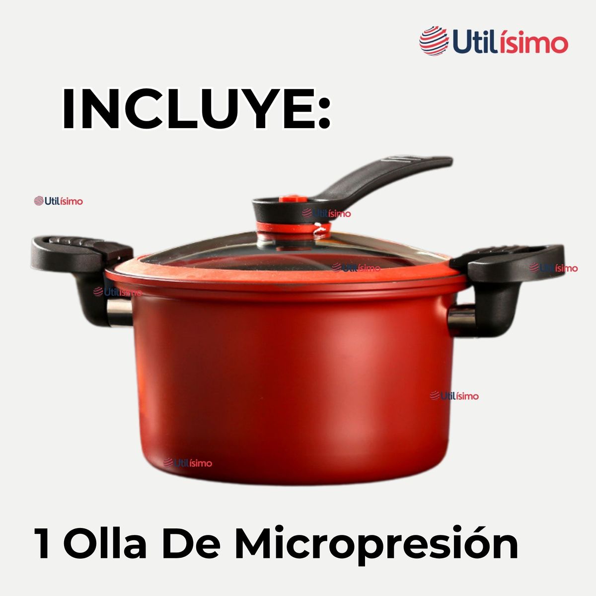 LINE - Olla De MicroPresión 3.5 L  Antiadherente Acero Inox. Multifuncional
