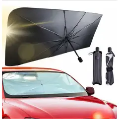 GENERICO - Sombrilla Tipo Paraguas Plegable Para Parabrisas Auto UV