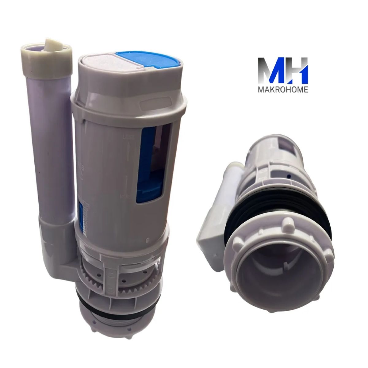 GENERICO - Valvula Descarga Estanque Wc Aquakit 18cm Dual Flush + Boton