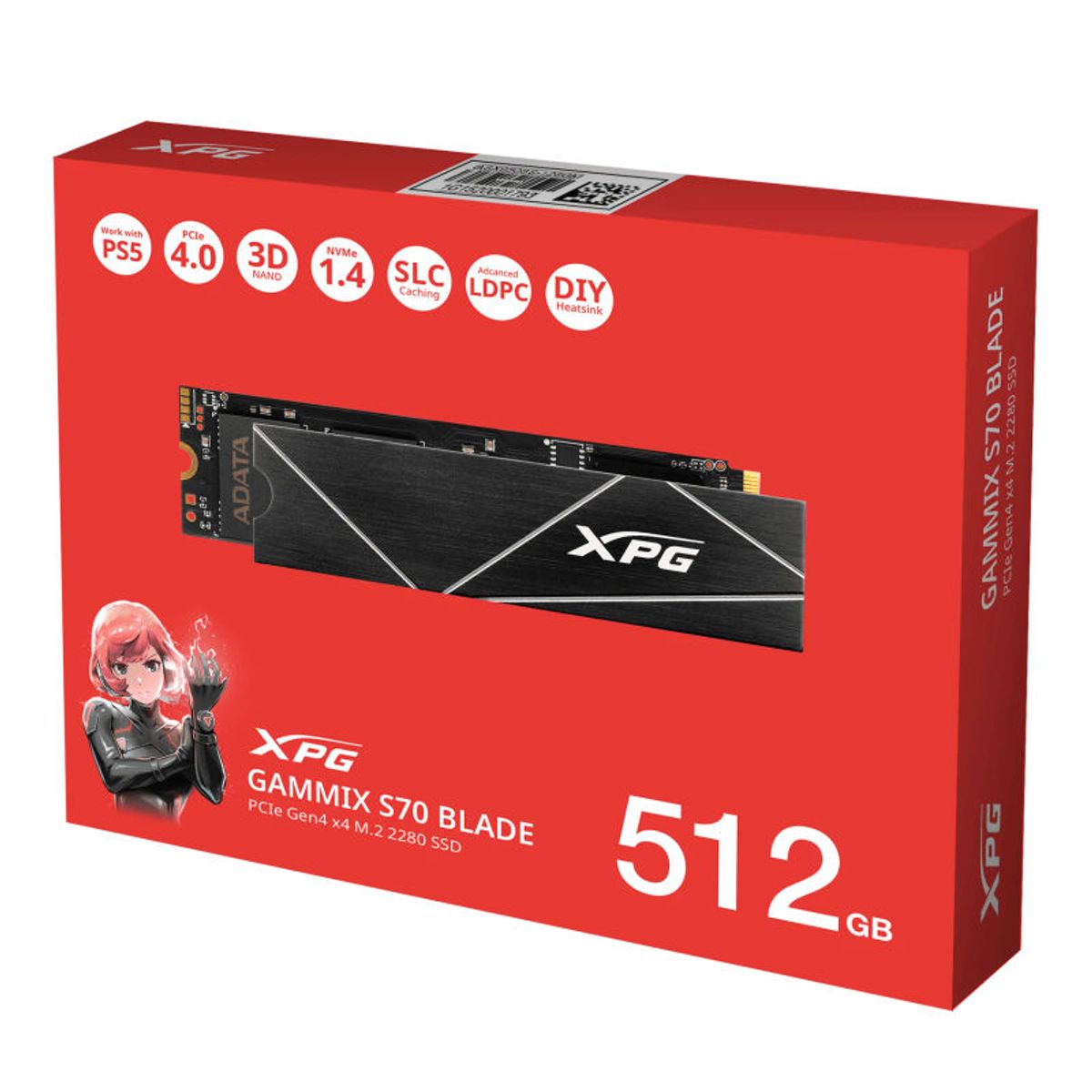 XPG - XPG GAMMIX S70 BLADE 500GB AGAMMIXS70B-512G-CS