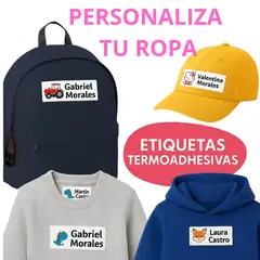 GENERICO - Pack 24 Etiquetas Para Marcar Ropa - Diseño A Elección
