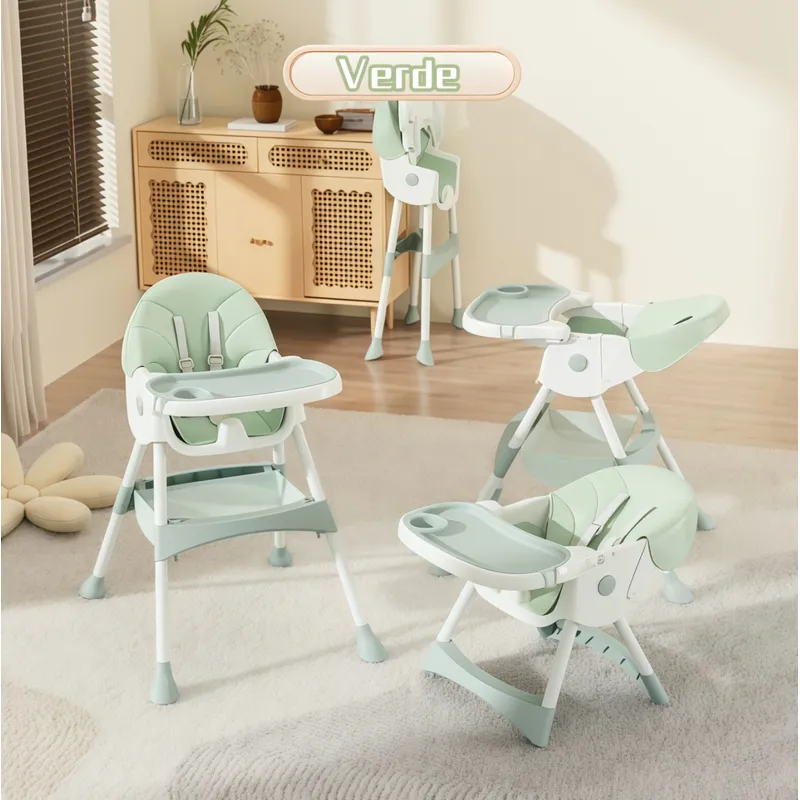 OASIS - Silla De Comer Reclinable Plegable Baby   Verde