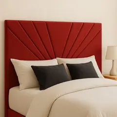 GENERICO - Respaldo De Cama 2 Plazas Rojo Siena