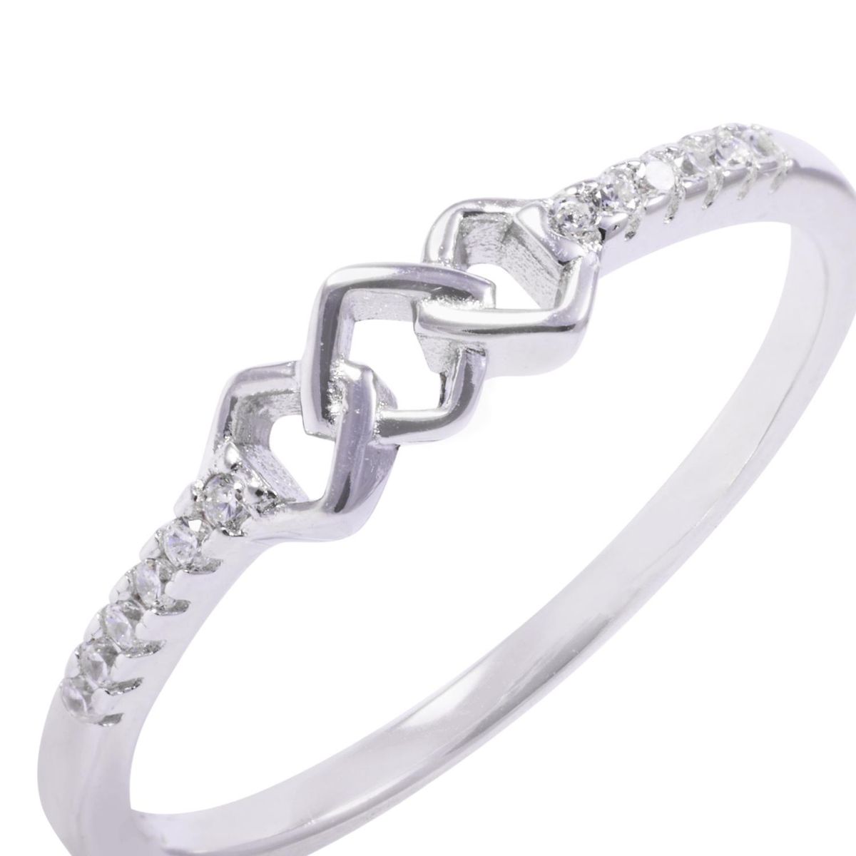 JB JOYAS BARON - Anillo de Plata Esterlina Estilo Rombo Circones