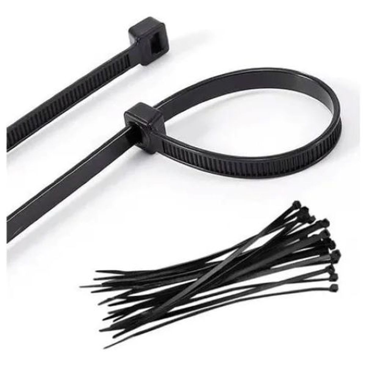 METALFER - Amarra Cable Negro 4 .8x200mm Paquete De 100un