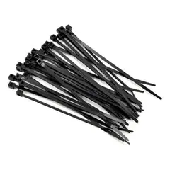 METALFER - Amarra Cable Negro 2.5x160mm Paq 100 Un